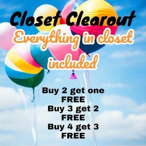 Everything must go! B2GO. Women’s, men’s, jeans, shorts, dresses, tops, sweaters